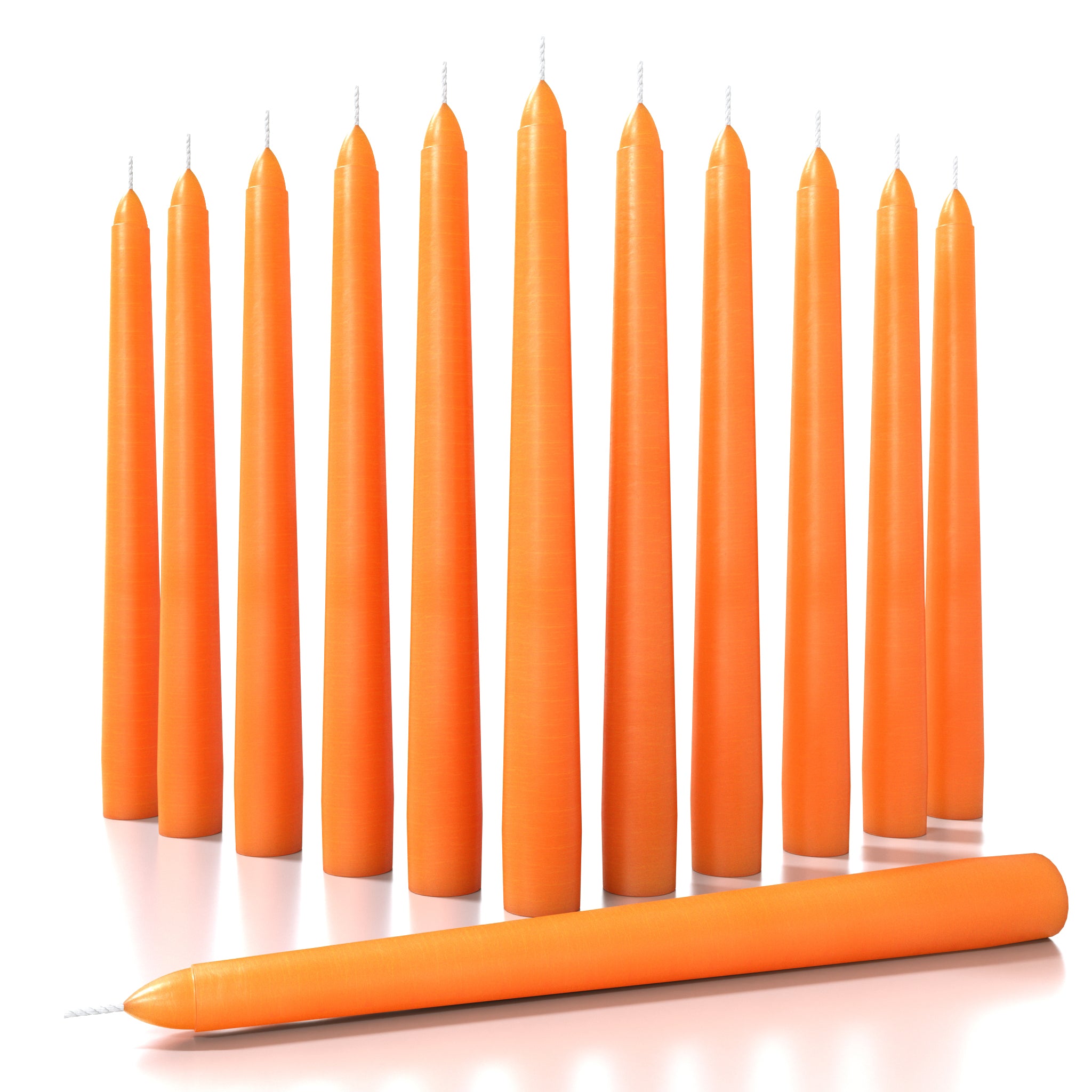 CANDWAX Orange Taper Candles