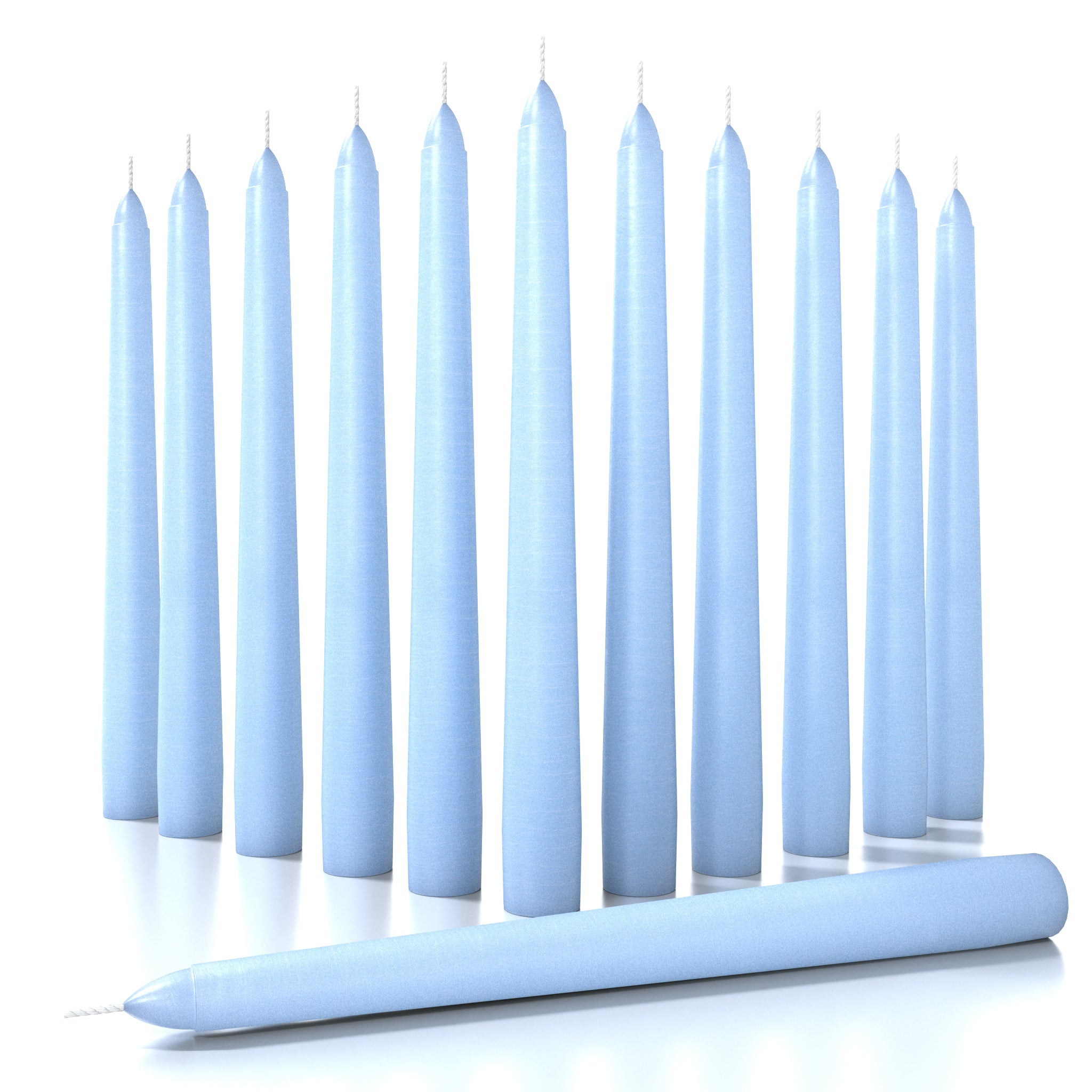 CANDWAX Baby Blue Taper Candles