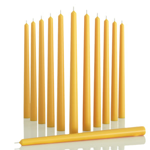 CANDWAX Beeswax Taper Candles 10"