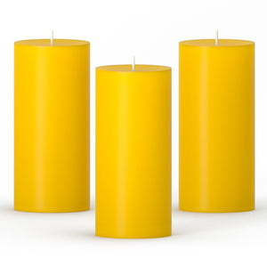 CANDWAX Beeswax Pillar Candles 1.8x4" - Set of 3 pcs