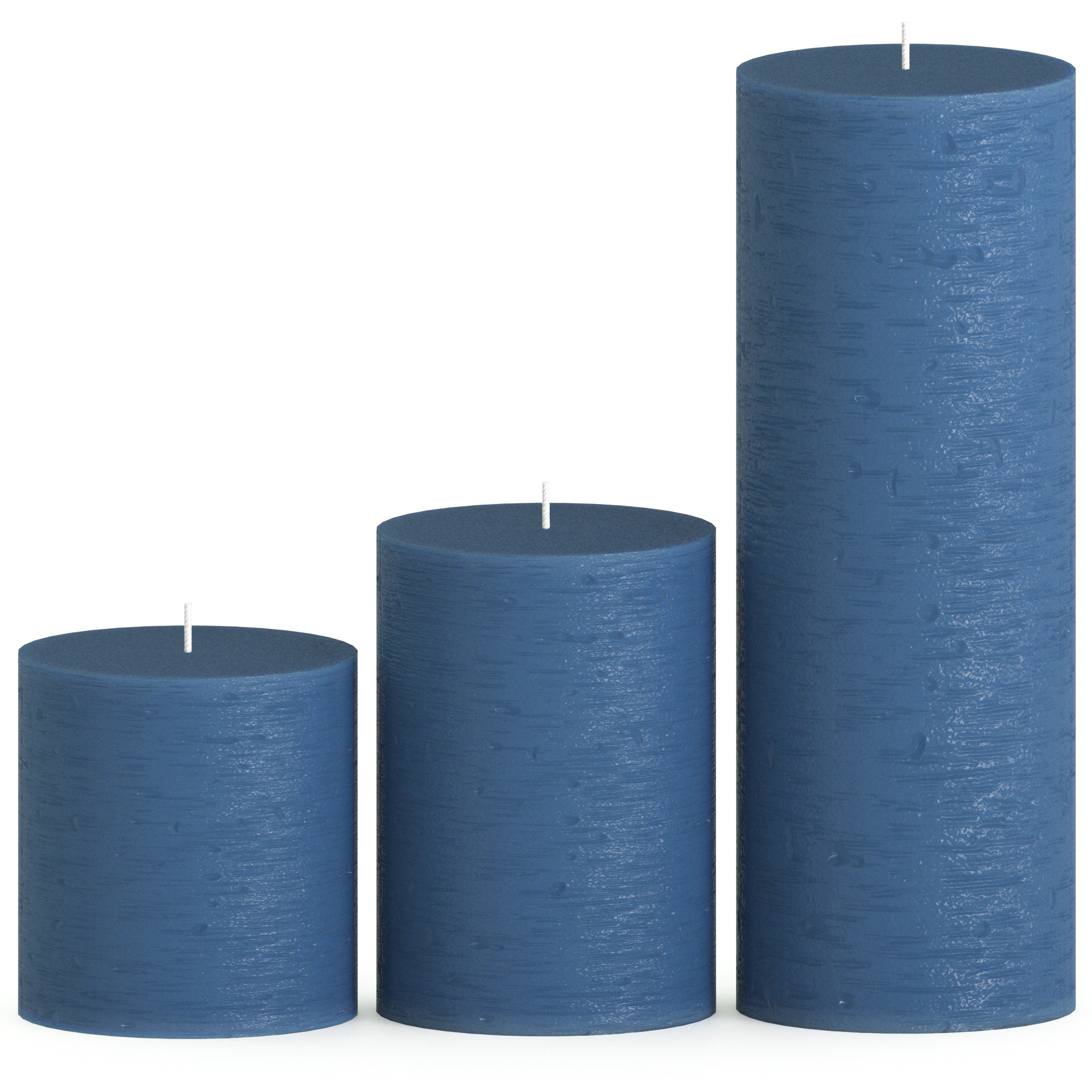 CANDWAX Dark Blue Pillar Mix - 3 inch, 4 inch & 8 inch