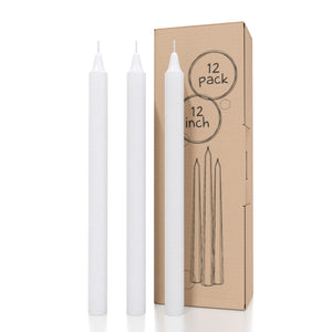 CANDWAX White Straight Candles