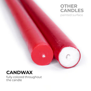 CANDWAX Orange Taper Candles