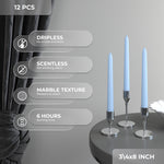 Load image into Gallery viewer, CANDWAX Baby Blue Taper Candles
