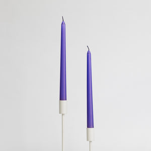 CANDWAX Purple Matte Taper Candles 10"