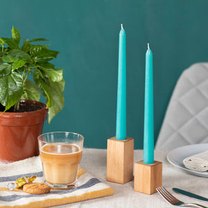 CANDWAX Turquoise Taper Candles