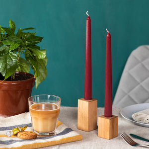 CANDWAX Bordeaux Taper Candles