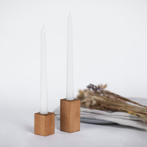 CANDWAX White Taper Candles