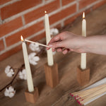 Load image into Gallery viewer, CANDWAX Ivory Taper Candles
