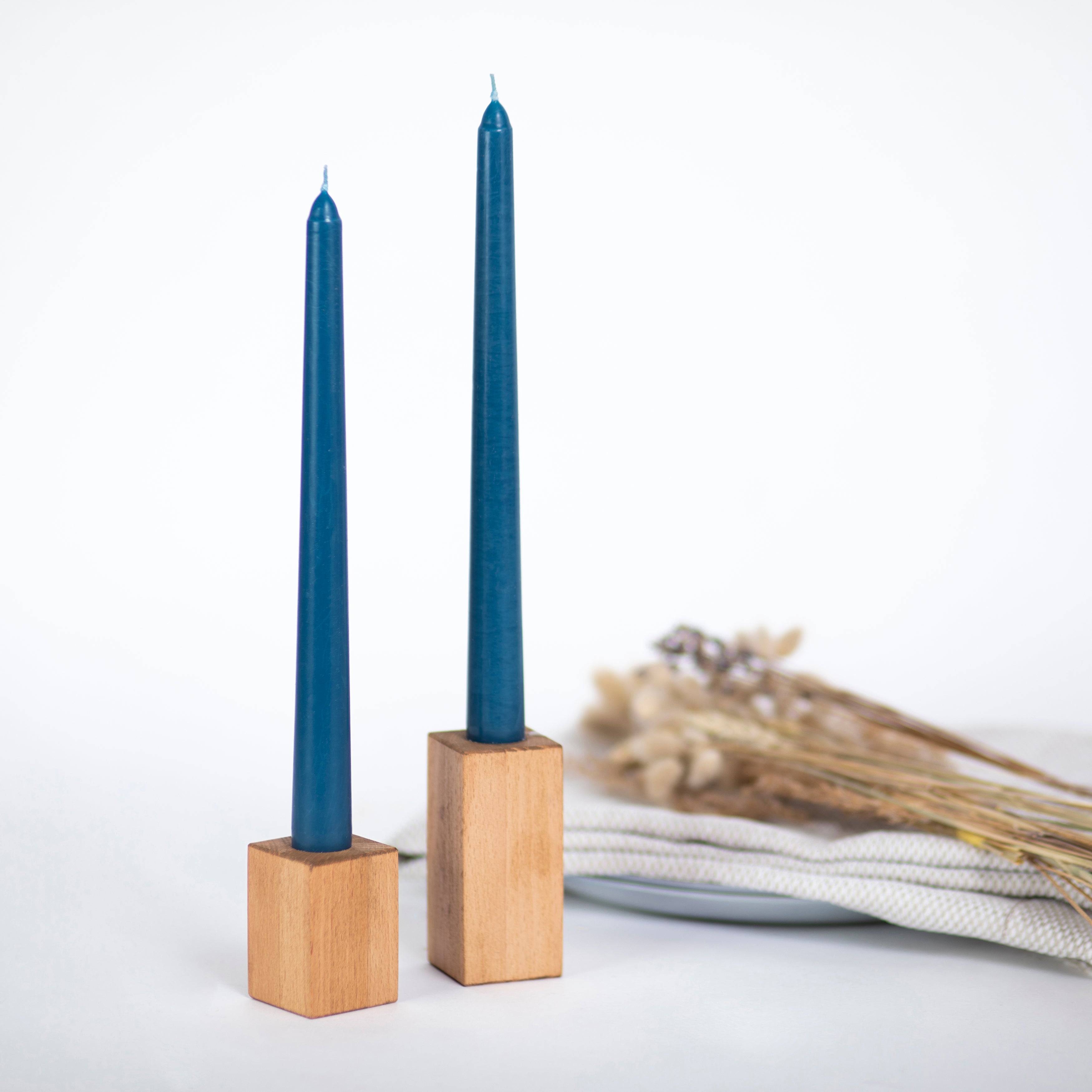 CANDWAX Dark Blue Taper Candles