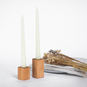 CANDWAX Ivory Taper Candles