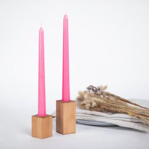 CANDWAX Pink Taper Candles