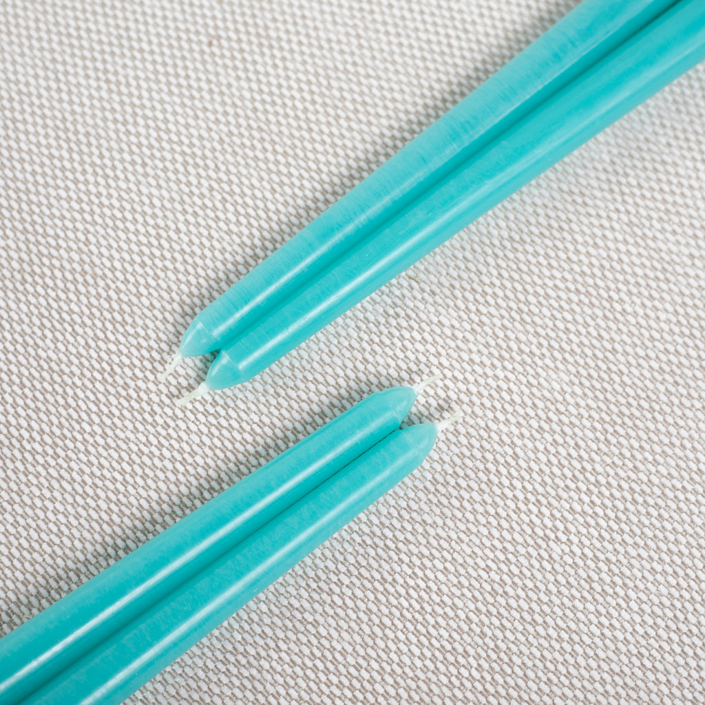 CANDWAX Turquoise Taper Candles