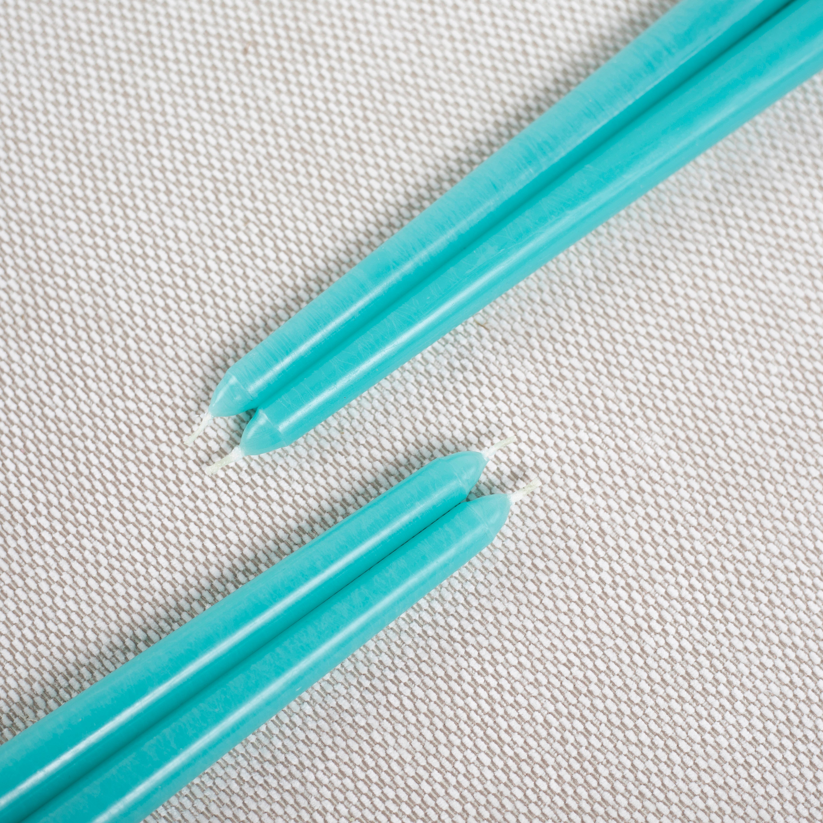 CANDWAX Turquoise Taper Candles