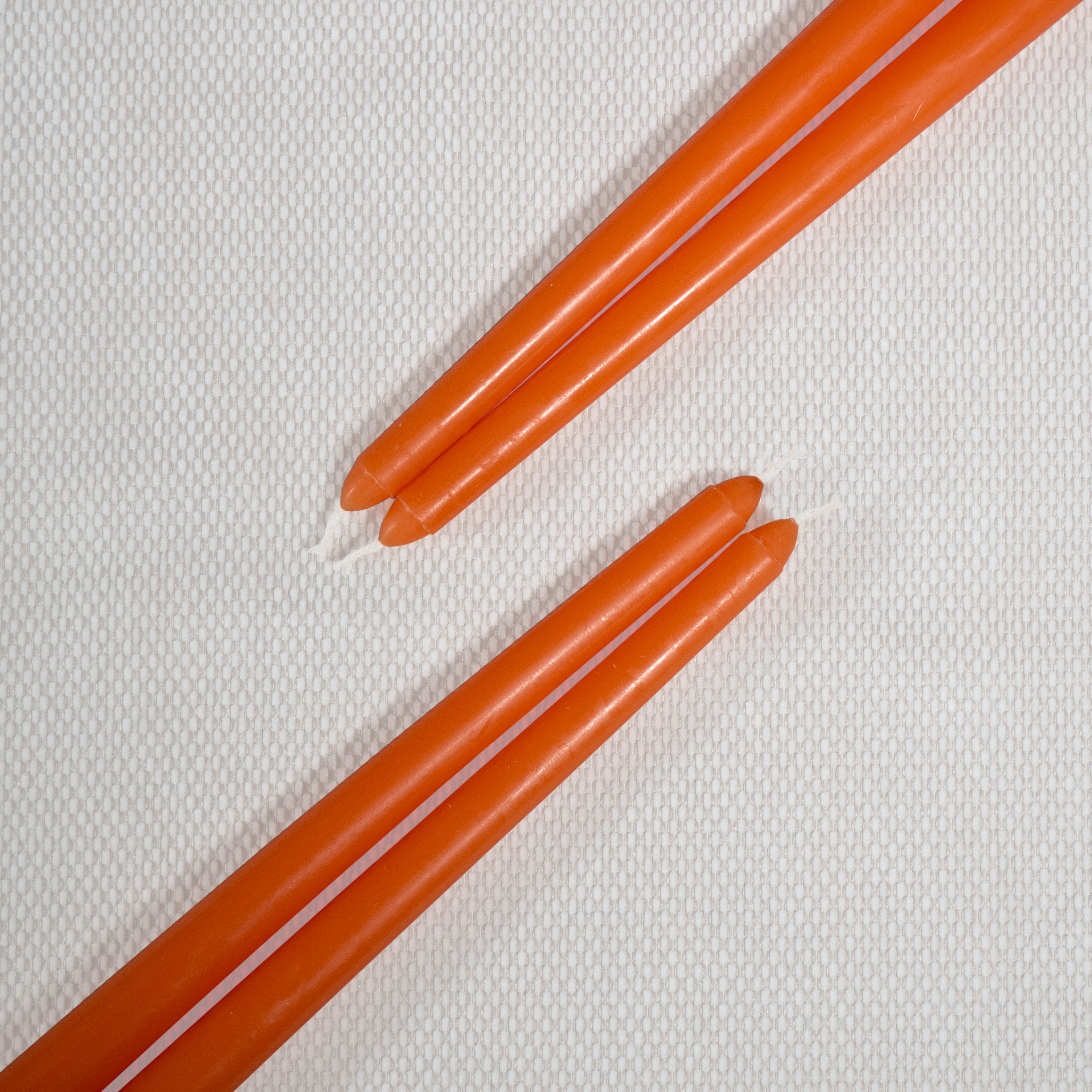 CANDWAX Orange Taper Candles