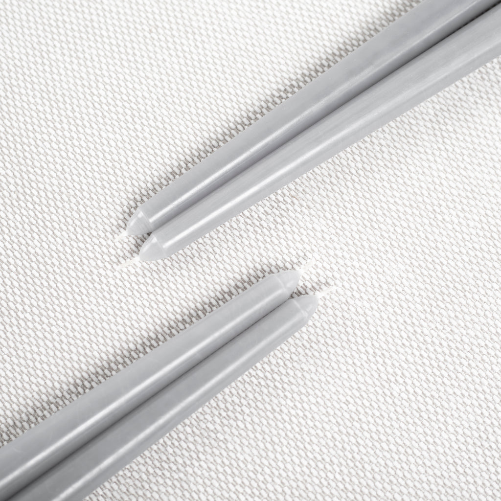 CANDWAX Gray Taper Candles - 4 pack