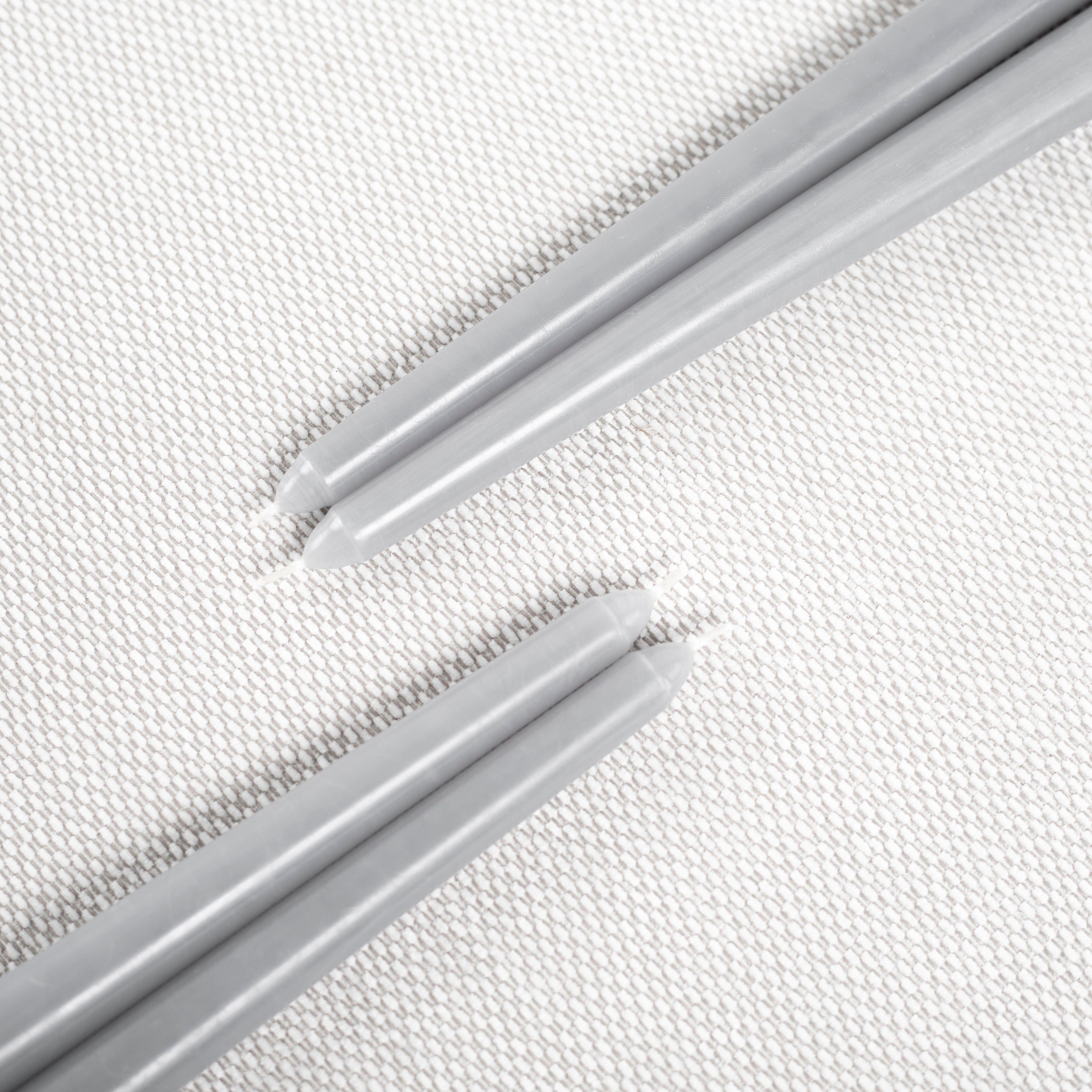 CANDWAX Gray Taper Candles - 4 pack