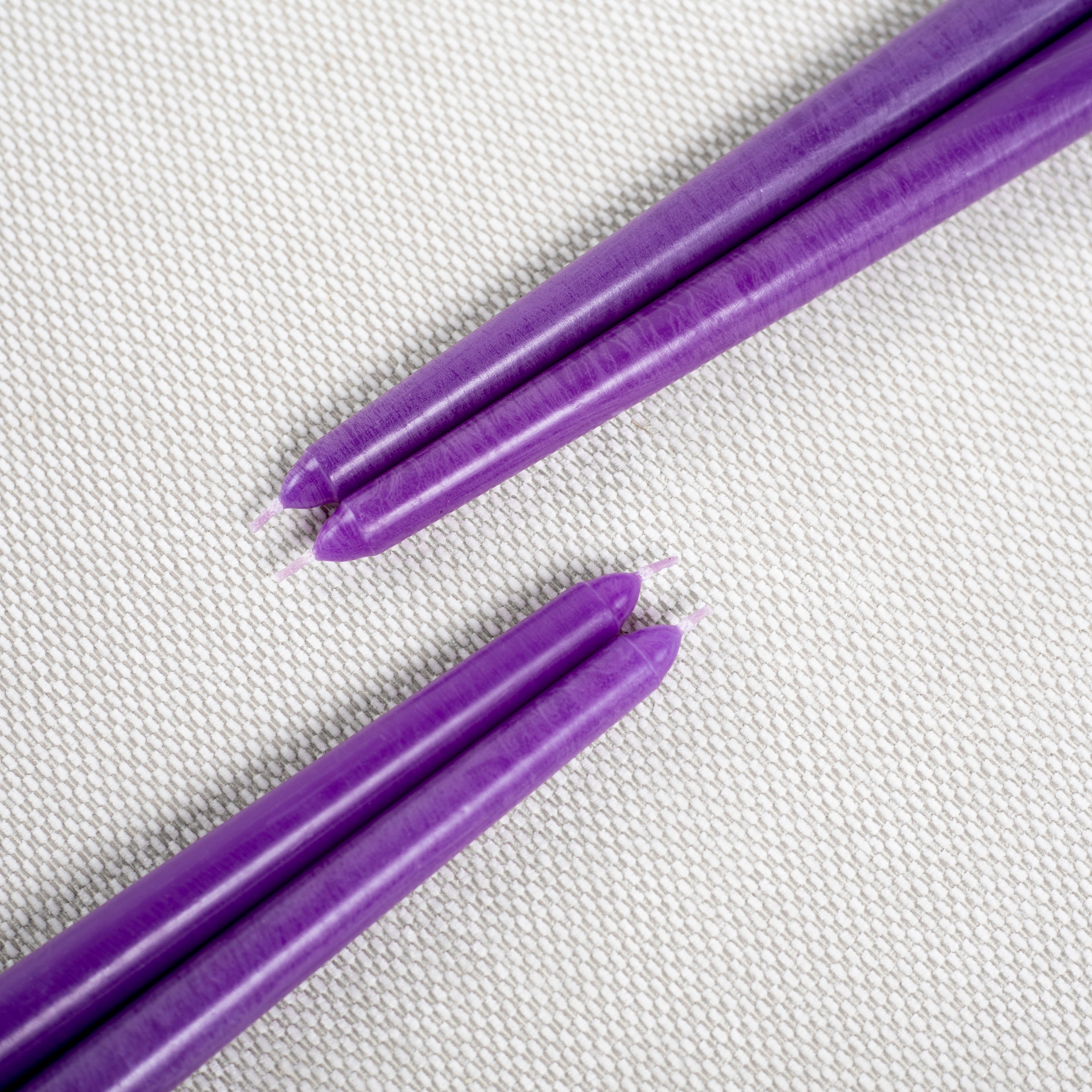 CANDWAX Purple Taper Candles