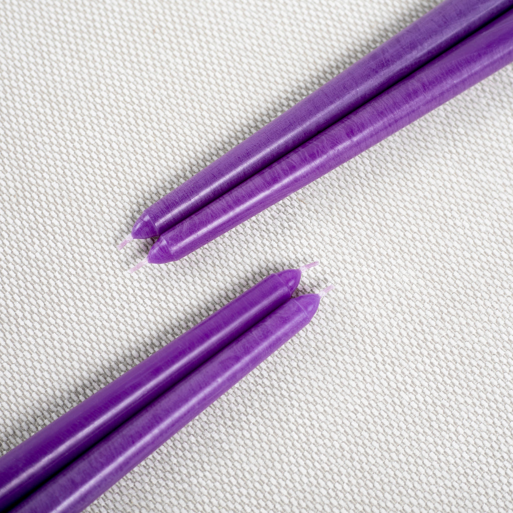 CANDWAX Purple Taper Candles